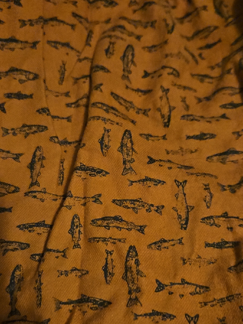 Eddie Bauer Orange Patterned Men's Shorts